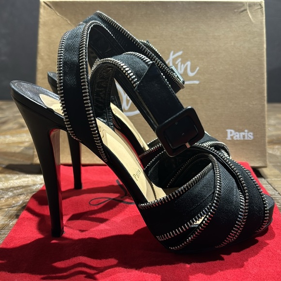 Christian Louboutin Zoupi 120 Nappa US 7.5 - Picture 3 of 9